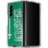 Saudi Arabia Flag Distressed Galaxy Z Fold4 5G Clear Case